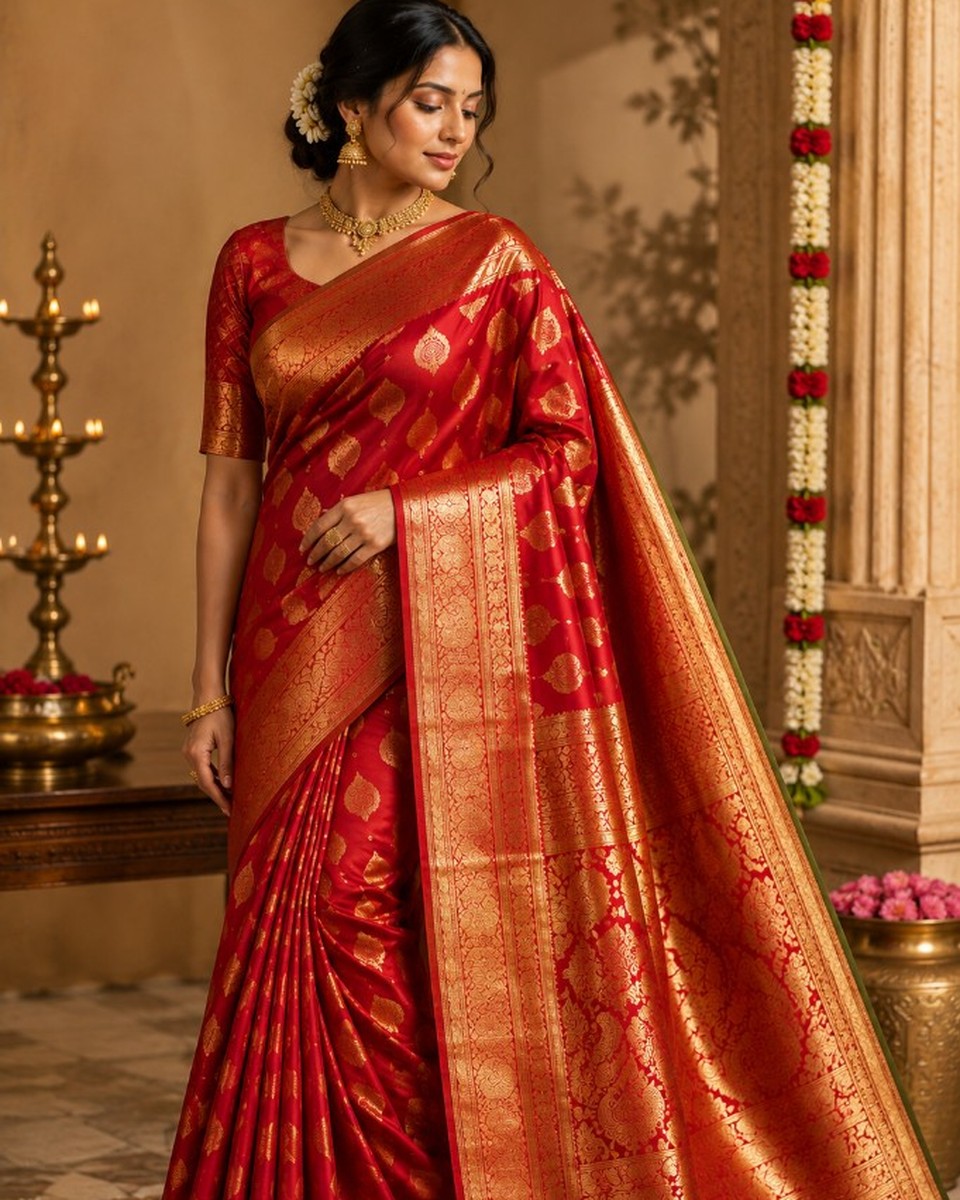 Kanjivaram Silk Celebration Saree